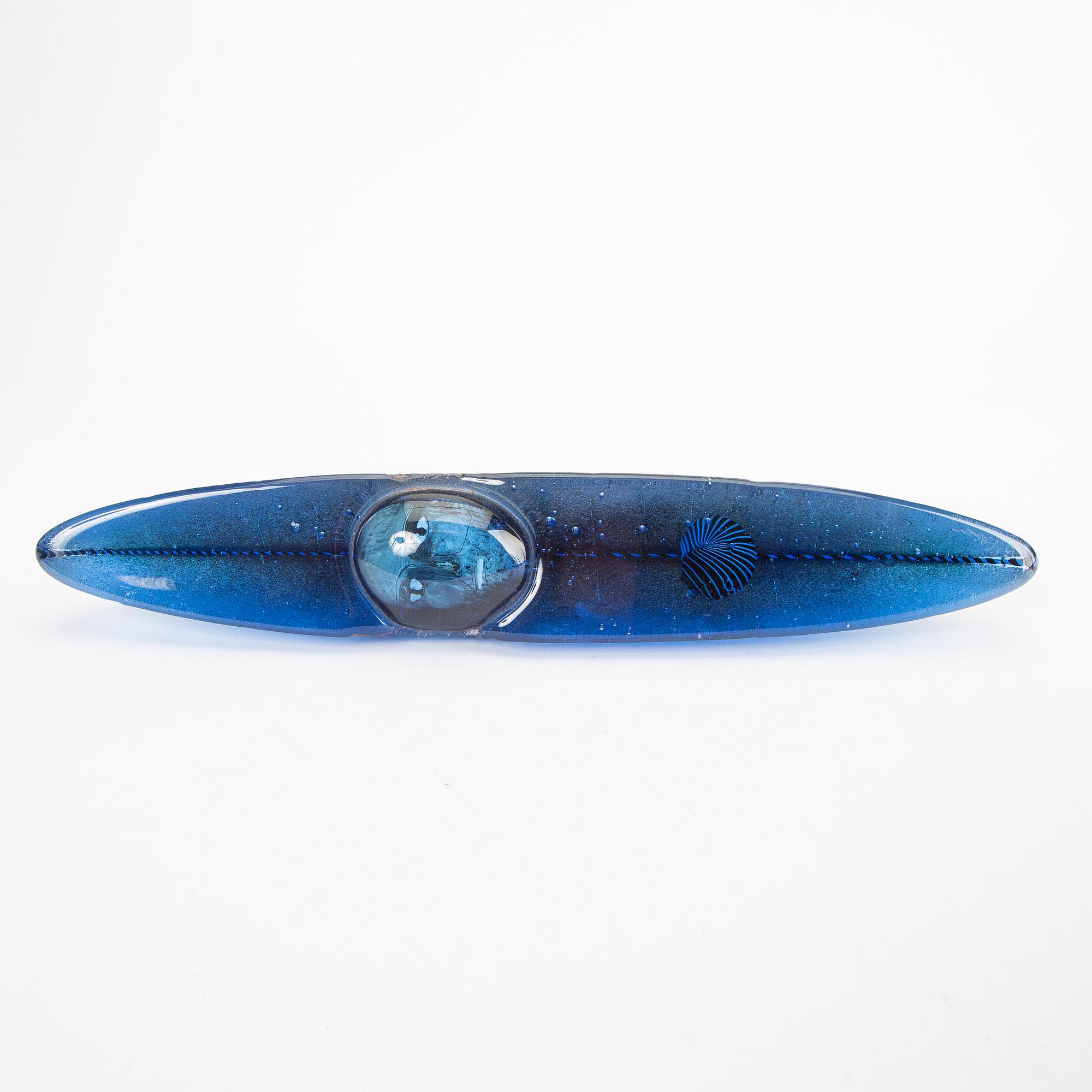 Bertil Vallien, a unique glass sculpture, Kosta Boda, Sweden.