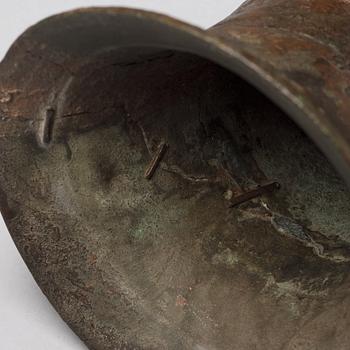 A bronze ritual wine vessel, Zun, presumably Han dynasty or older.