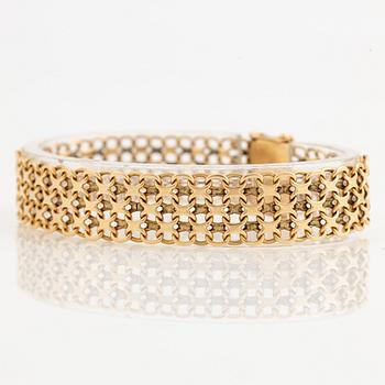 Arm bracelet, 18K gold, x-link.