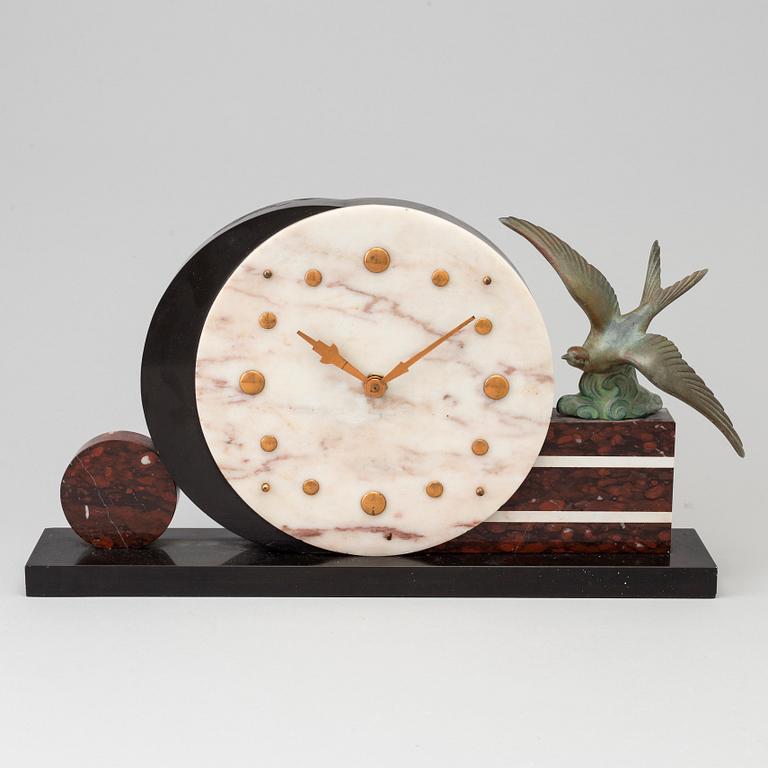 An art decó table watch, 1930s.
