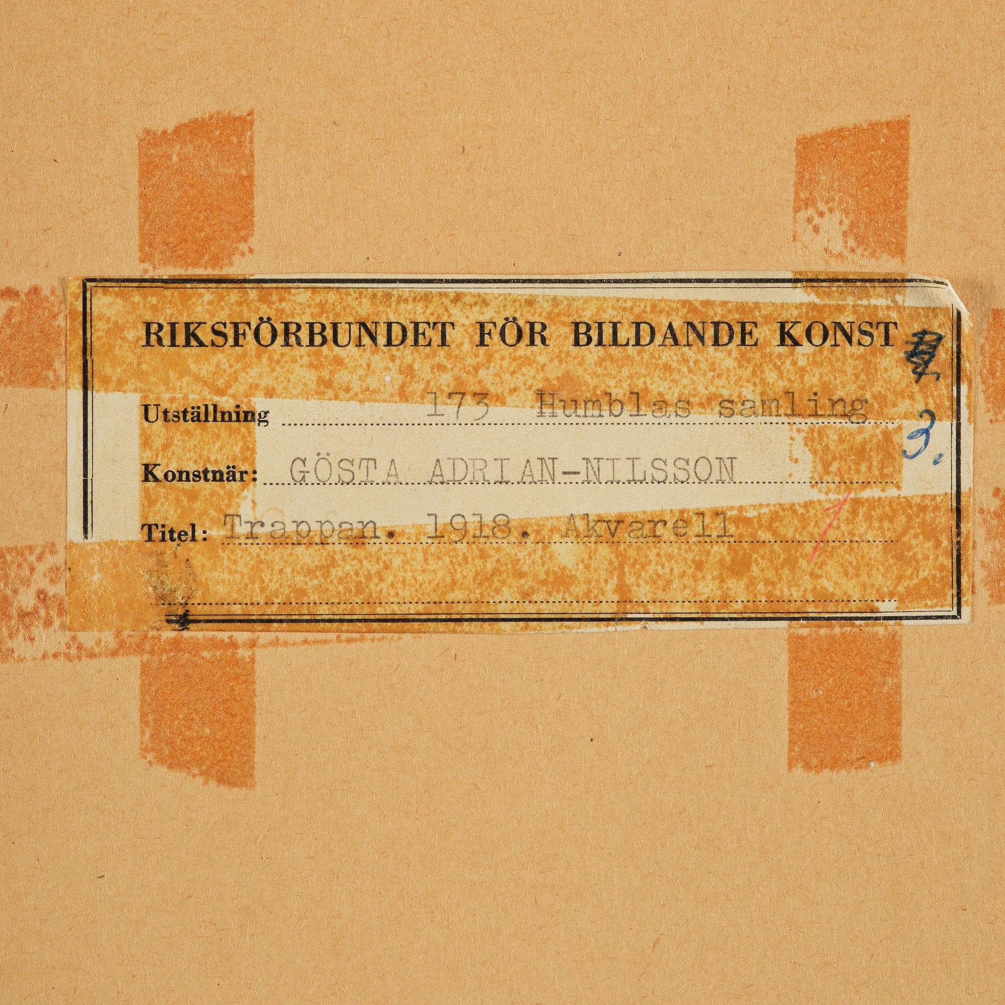 Gösta Adrian-Nilsson, "Trappan".