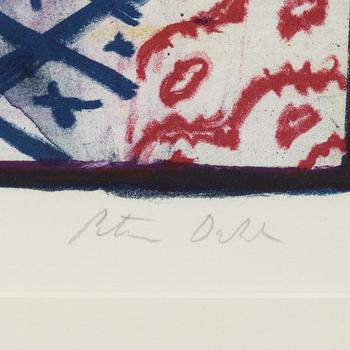 PETER DAHL, lithograph in colors, signed, trial proof.