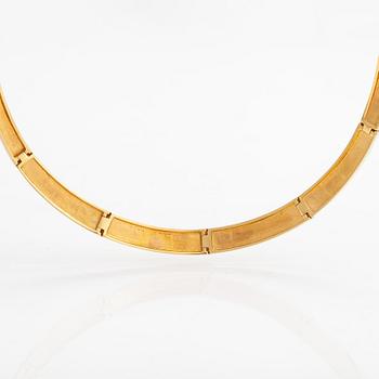 Björn Weckström, collier, "Ciria", 18K guld med briljantslipade diamanter ca 0.26 ct totalt. Lapponia 2007.