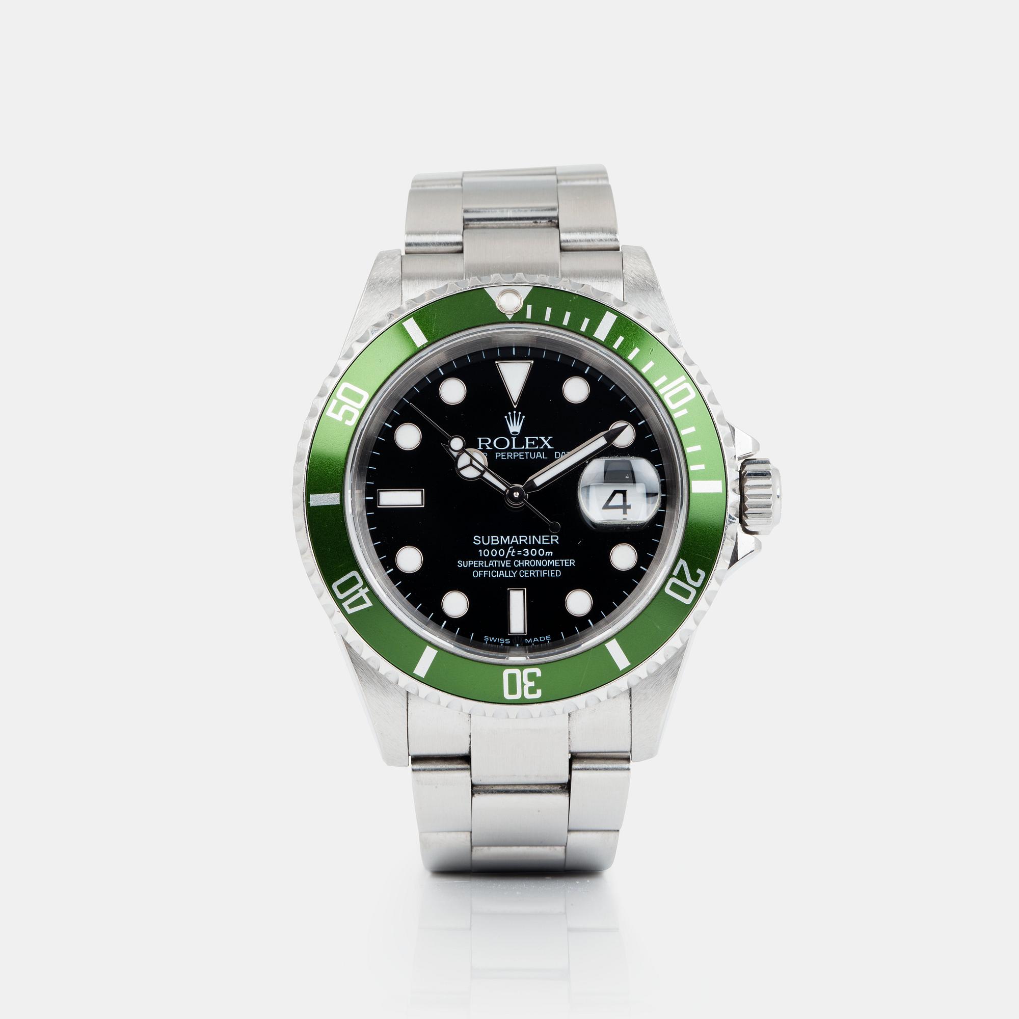 ROLEX, Submariner, "Kermit", "Flat Four, Mark I".