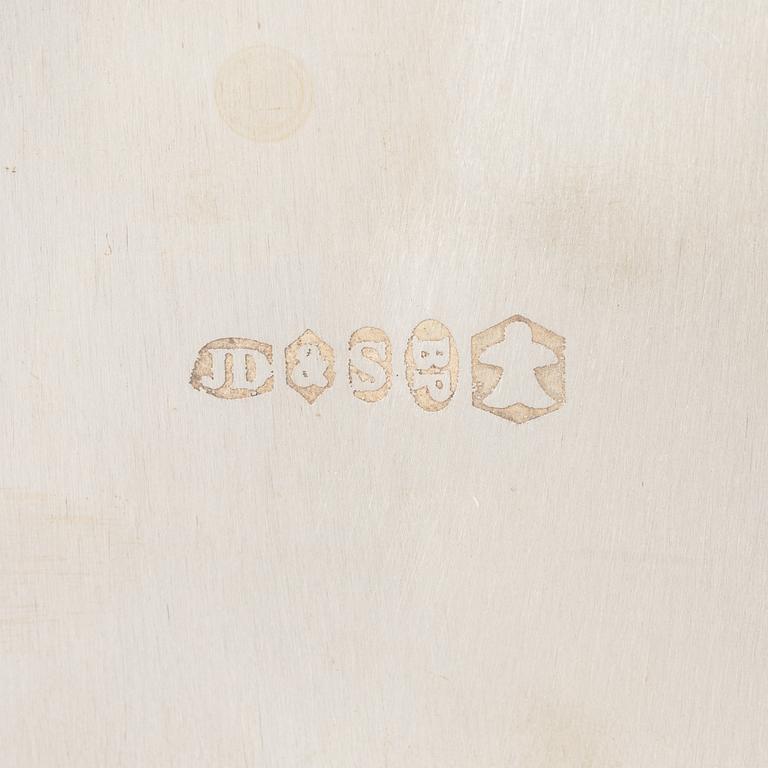 Vinkylare, nysilver, samtida, för fyra flaskor och is.