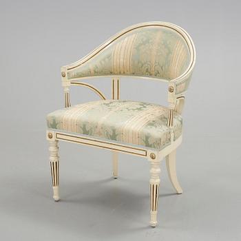 BALJFÅTÖLJ, empirestil, 1900-tal.
