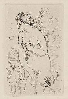 399. Pierre-Auguste Renoir, "Baigneuse debout, a mi-jambes".