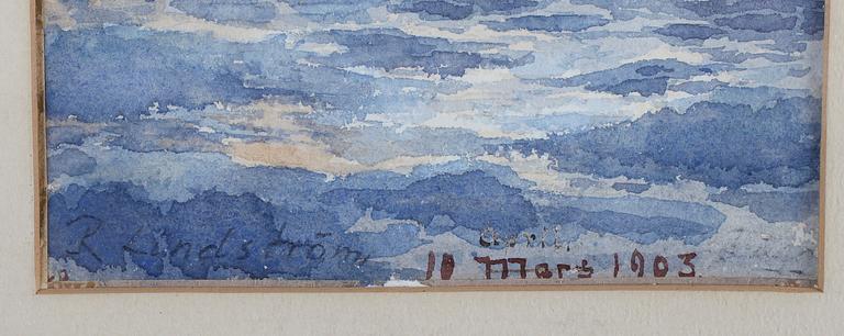 RIKARD LINDSTRÖM, akvarell, signerad och daterad 1903.