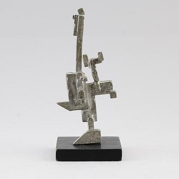 CARL-AXEL LUNDING, skulptur, försilvrad metall.