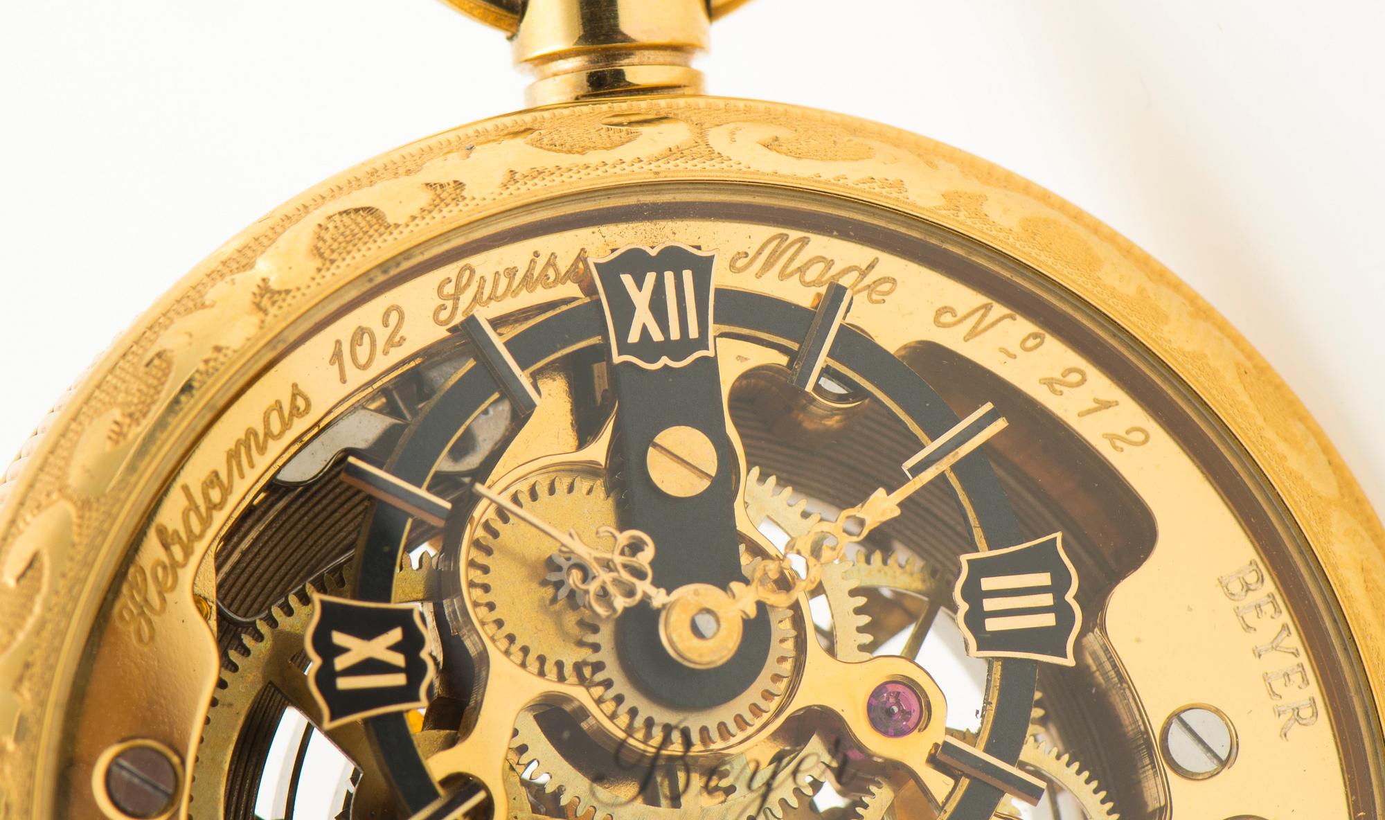 HEBDOMAS, 8 days, taskukello, 50 mm.