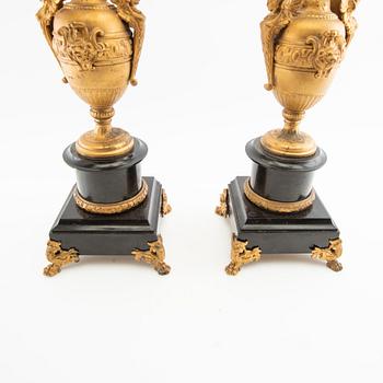 Candelabra, a pair, Neo-Renaissance, 20th century.