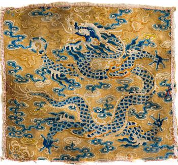 Insignia, siden. Qingdynastin, Qianlong (1736-95).
