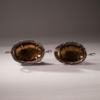 KAFFESERVIS, 3 delar, silver, finska kontrollstämplar, Tavastehus 1947. Total vikt ca 1145 g.