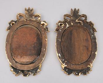 SPEGELLAMPETTER, 1 par, gustaviansk stil, 1800-/1900-tal.