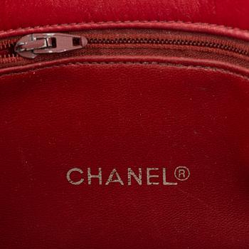 Chanel, a red leather bag, 1986-1988.