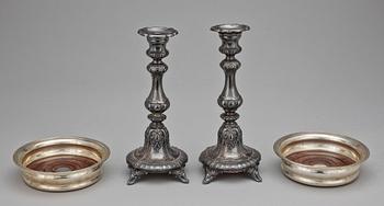 PARTI NYSILVER, 4 delar, bla A.E & Co, 1900-tal.