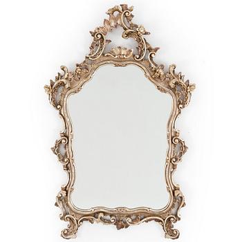 A Rococo style mirror, mid 20th Century.