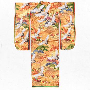 Bröllopskimono 'Uchikake', Japan, 1900-talets senare del.