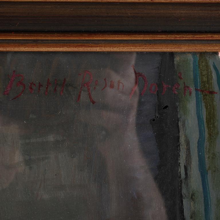 BERTIL NORÉN, Gouache och olja på papp, signerad.