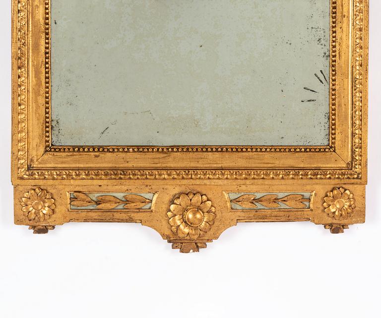 Spegel, sengustaviansk, omkring 1800.