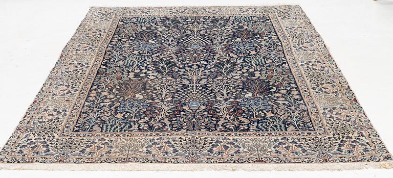 A carpet, Nain, figural, ca. 300 x 204 cm.