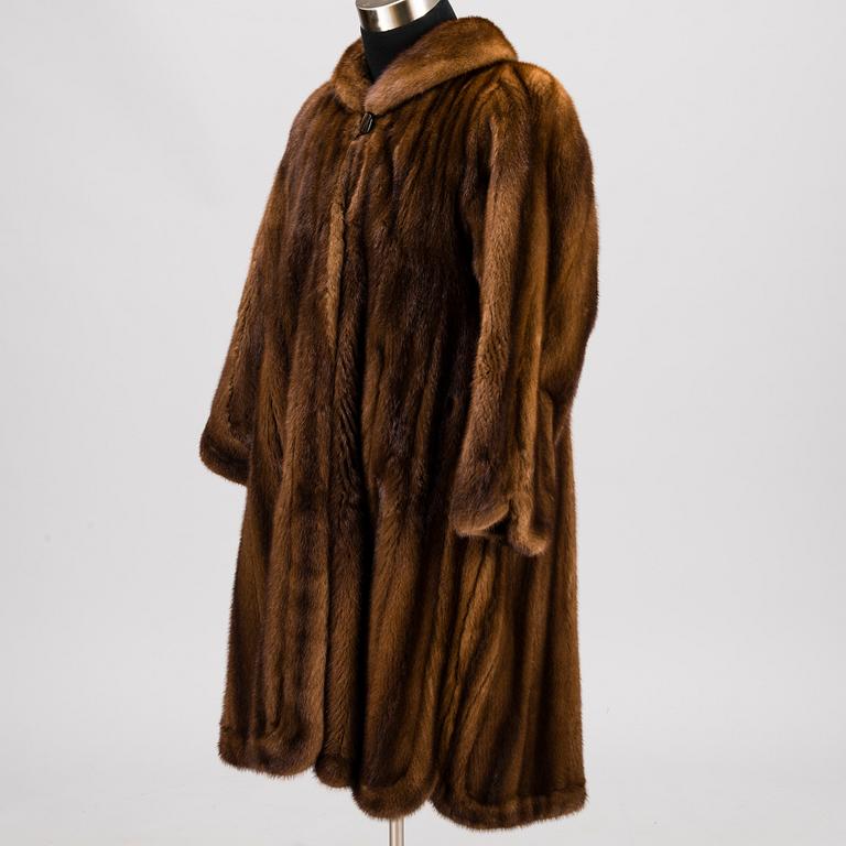 A SAGA MINK FUR COAT by Biber Helsinki, Finland.