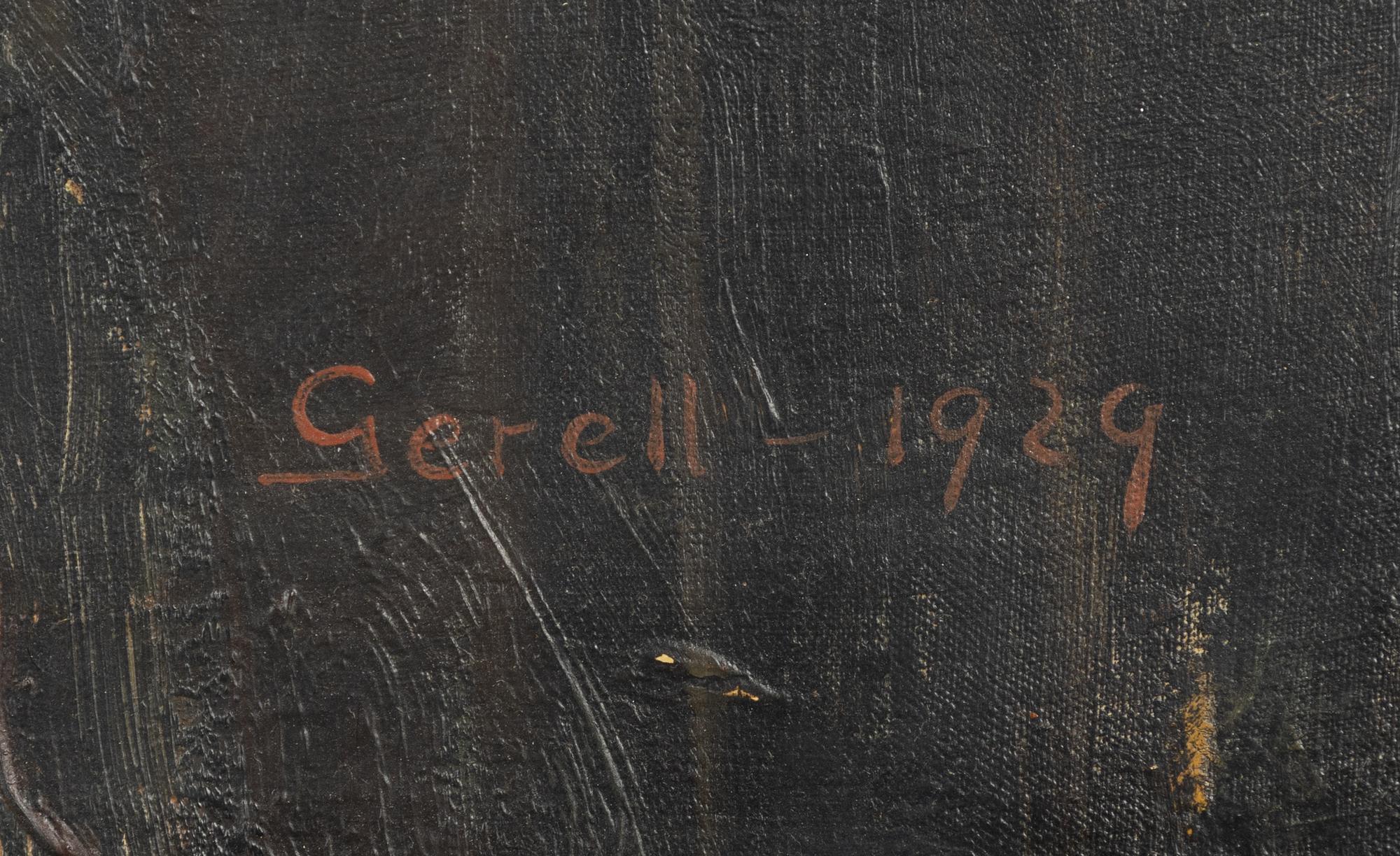 Greta Gerell, Porträtt (Bokläsande flicka i röd blus).