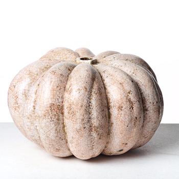 Hans Hedberg, a faience sculpture of a pumpkin, Biot, France.