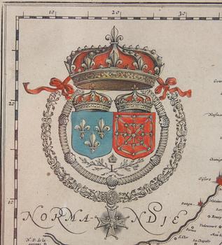 KARTA, kolorerad, Anno 1630, Kaerius,
"Bohemia".