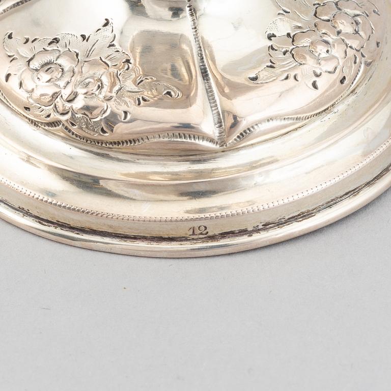 Two 19th century silver cups.