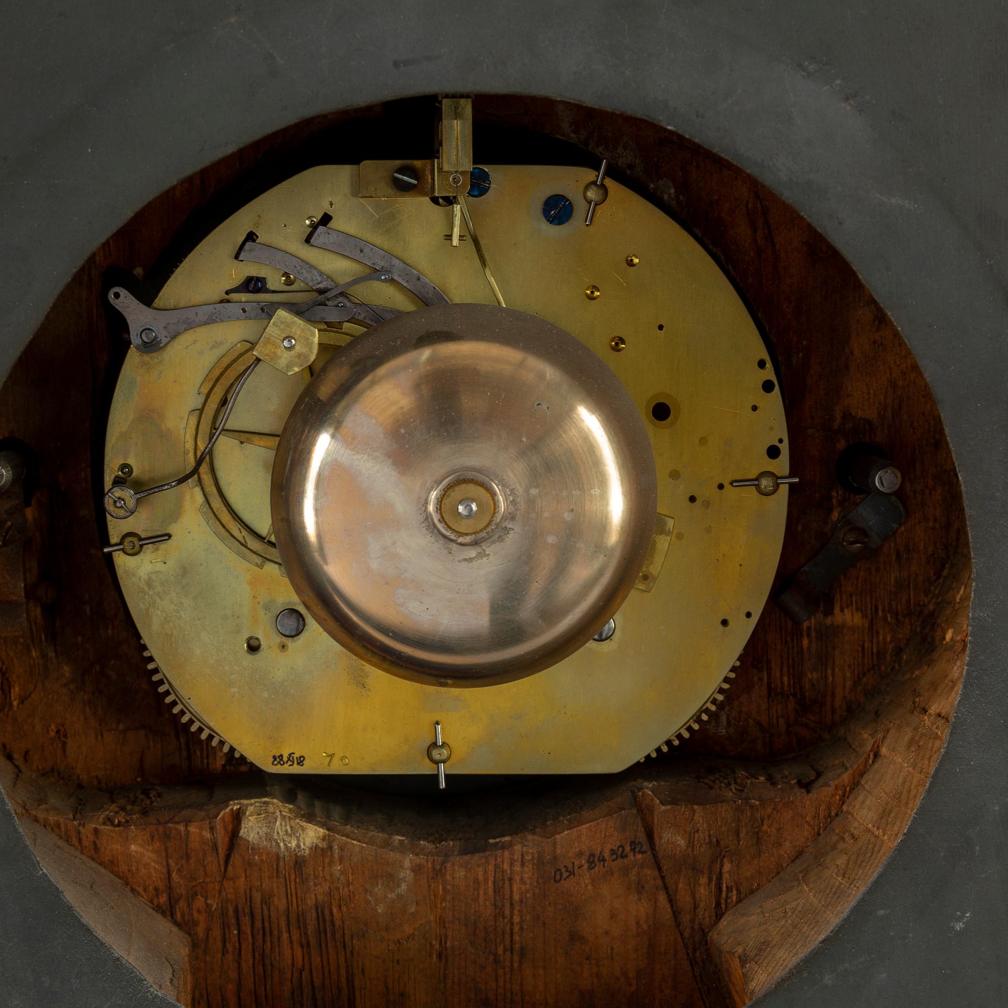 A gustavian style wall clock, 19th / 20th century.