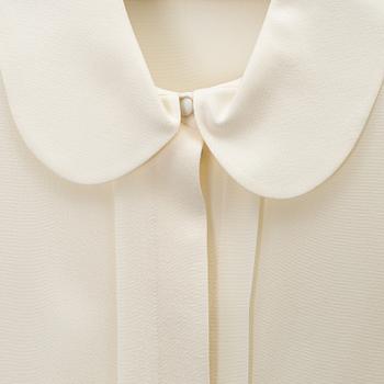 Chloé, a white silk shirt, size 36.