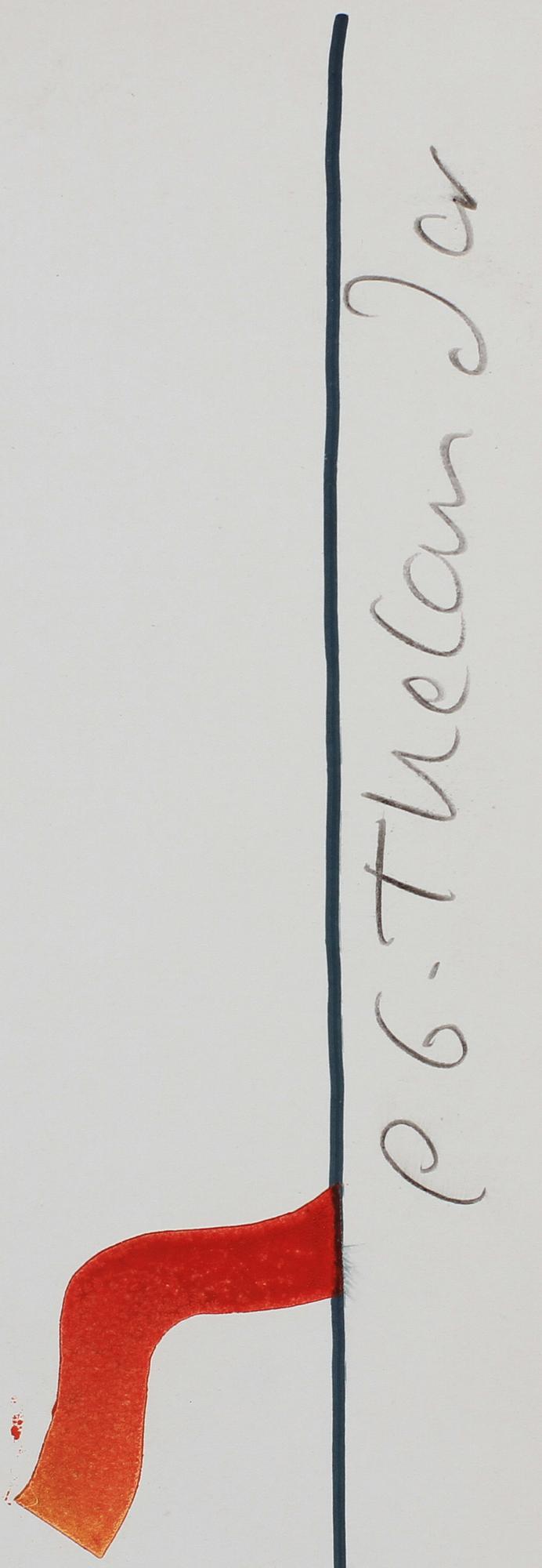 PG THELANDER, grafiskt blad. Sign och numr 98/100.