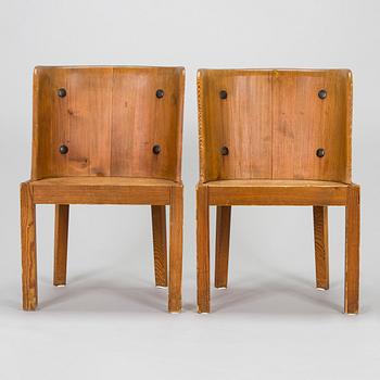 Axel Einar Hjorth, Two 1930s 'Lovö' chairs for Nordiska Kompaniet.