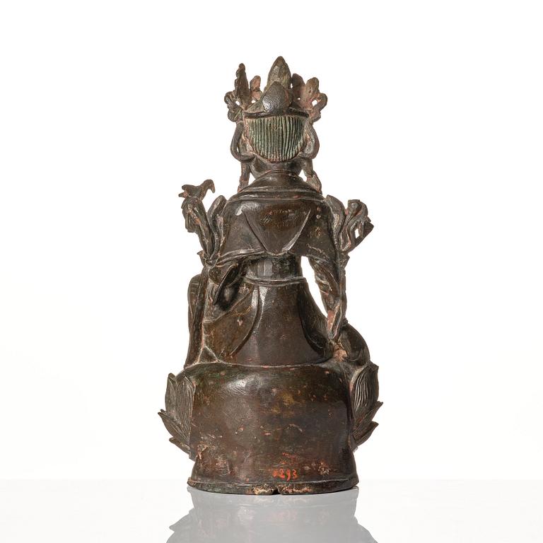Guanyin, brons. Sen Mingdynasti (1368-1644).