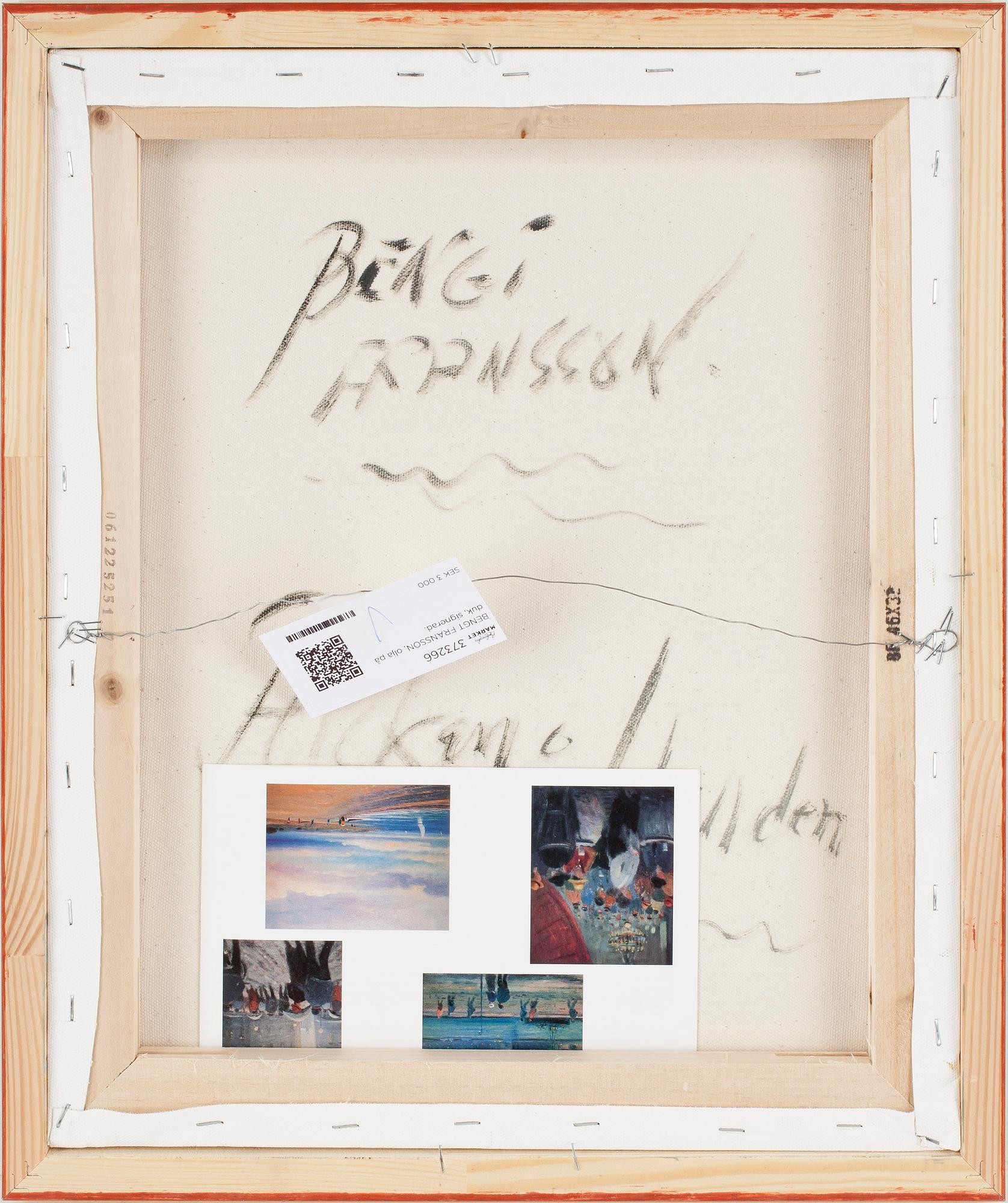 BENGT FRANSSON, olja på duk, signerad.