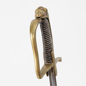 Sabel, svensk, för officer, 1800-talets början. med balja.