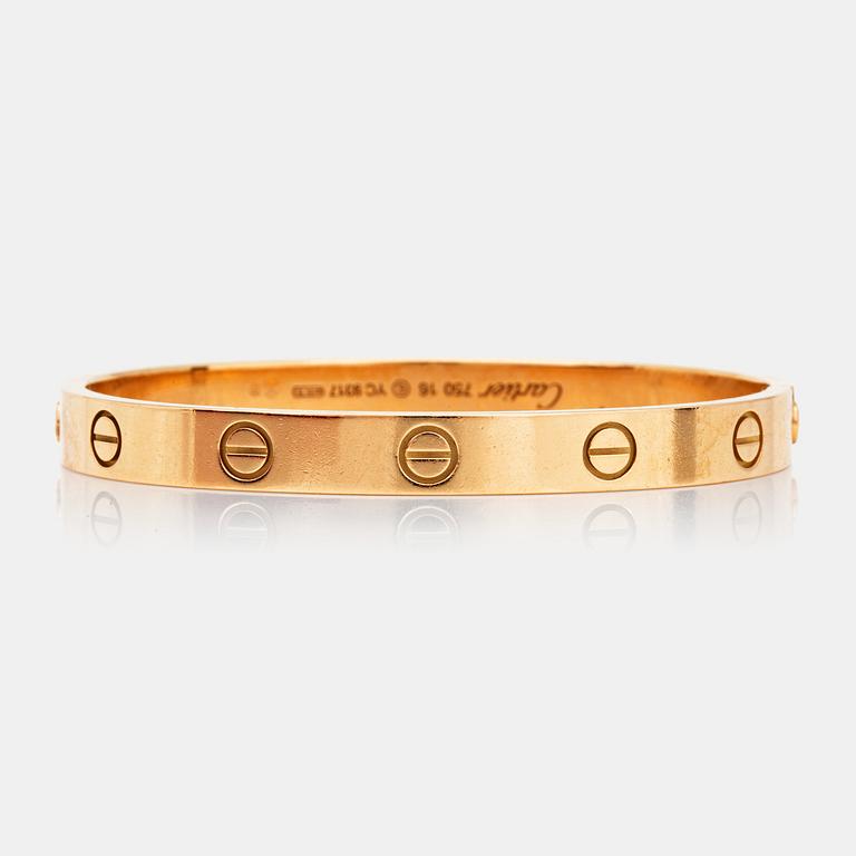 A Cartier "Love" bracelet.