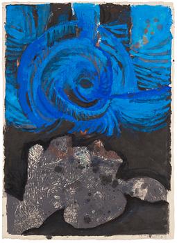 CO Hultén, mixed media on paper, signed and executed in the 1940s.