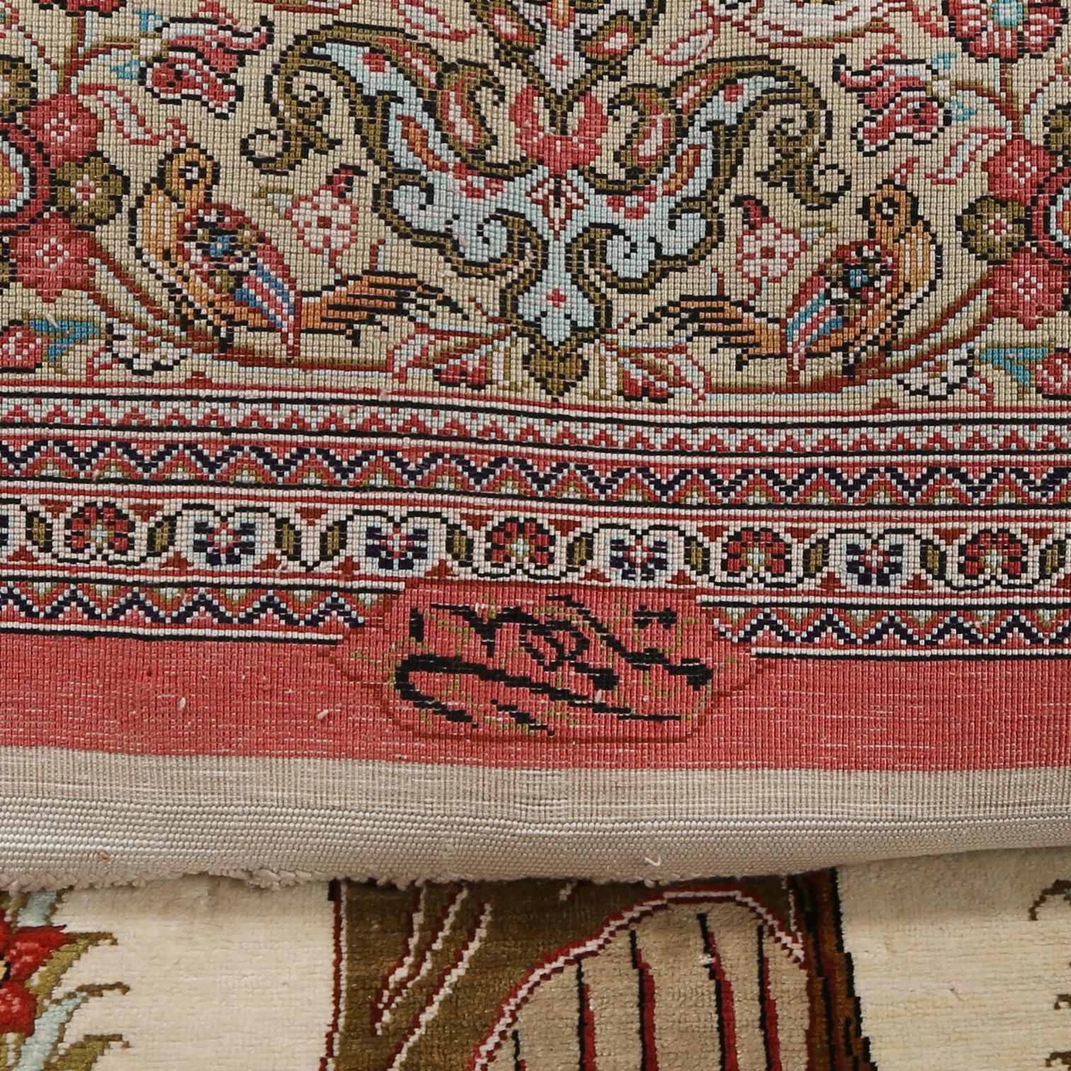 MATTA, ghom, silke, signerad (möjligen Mir-Mehdi), ca 150 x 104 cm.