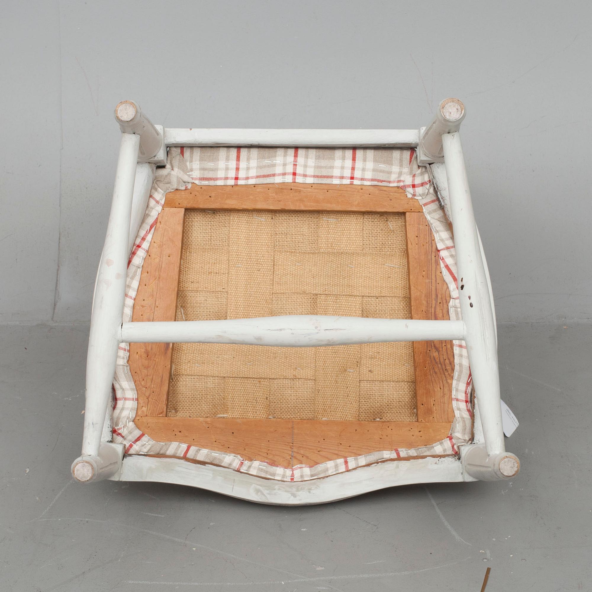 TABURETT, gustaviansk stil, 1800-tal.