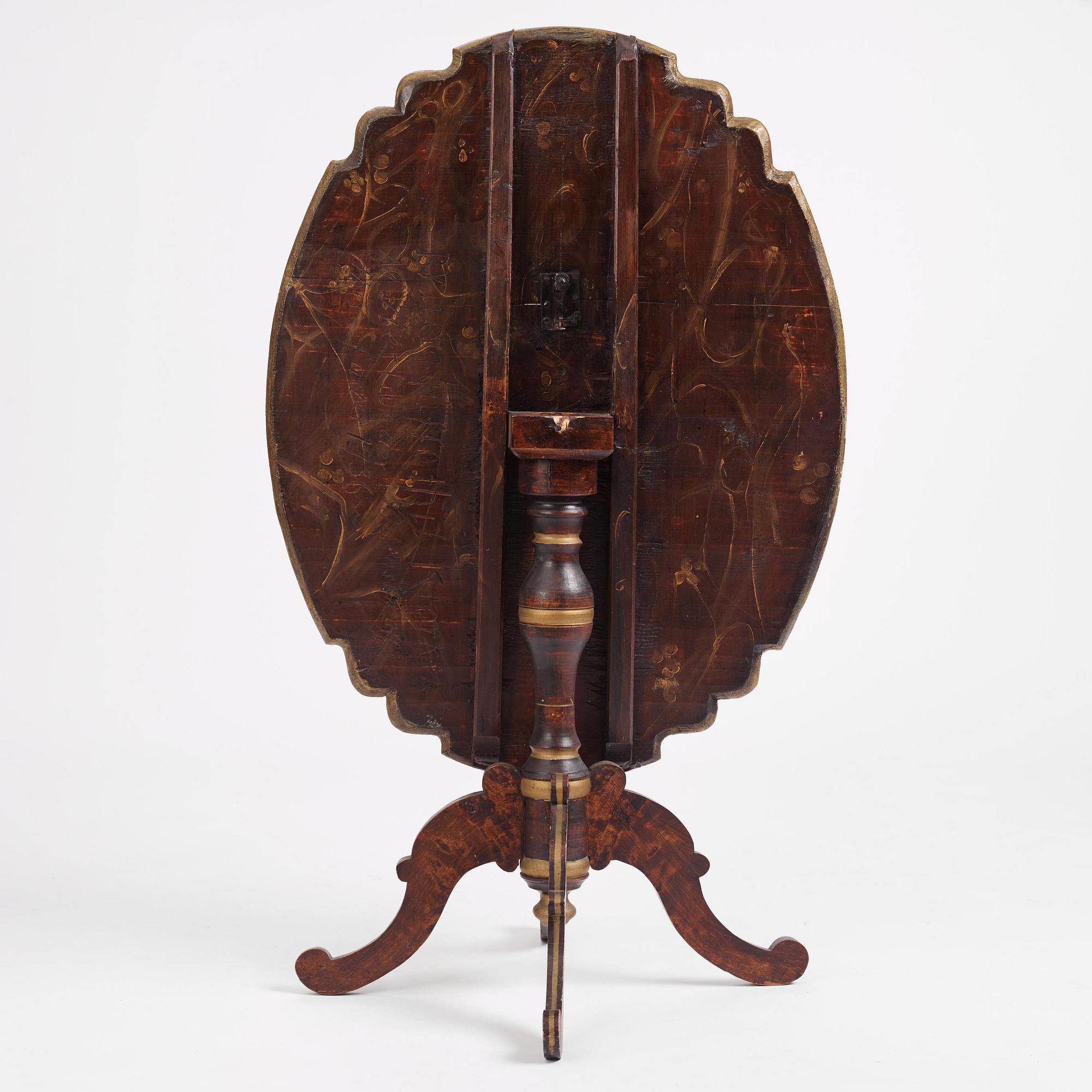 Fällbord, Sverige, 1700-talets första hälft, Senbarock.