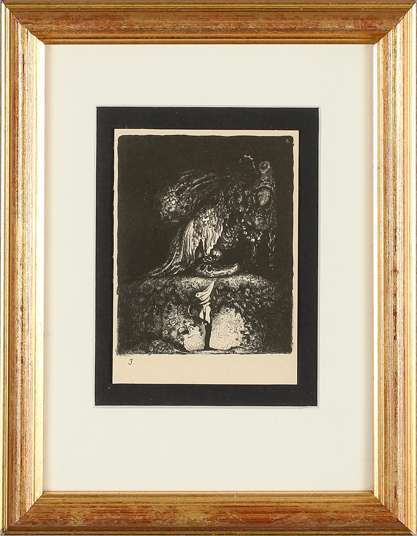 JOHN BAUER, litografi, ur "Troll", osignerad.