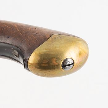 A Danish perussion pistol, m/1848, Kronborgs faktori, 1850.