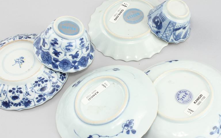 FAT och KOPPAR, 4 delar, Kina, Kangxi (1662 - 1722) och Qianlong (1736 - 1795).
