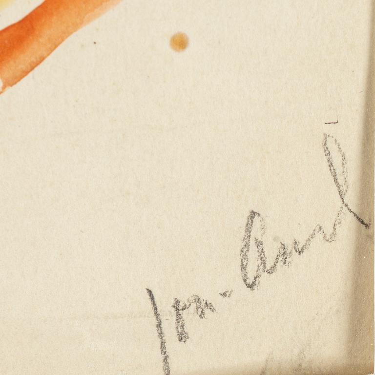 John Jon-And, akvarell. Signerad. Utförd 1921 enligt uppgift.