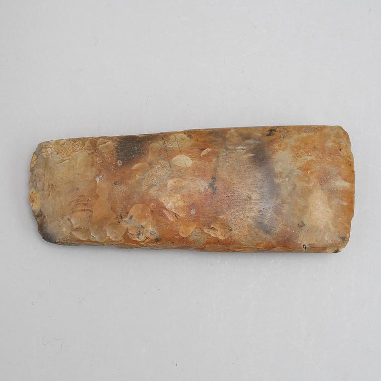 A neolithic flintaxe.