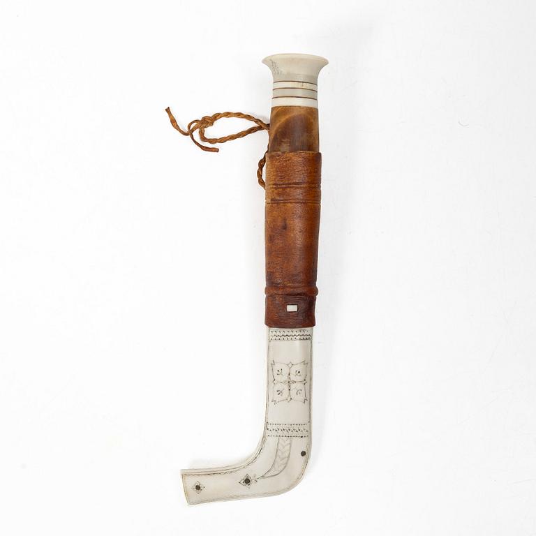 Johan Fankki, a half-horn knife, Billfjärd.