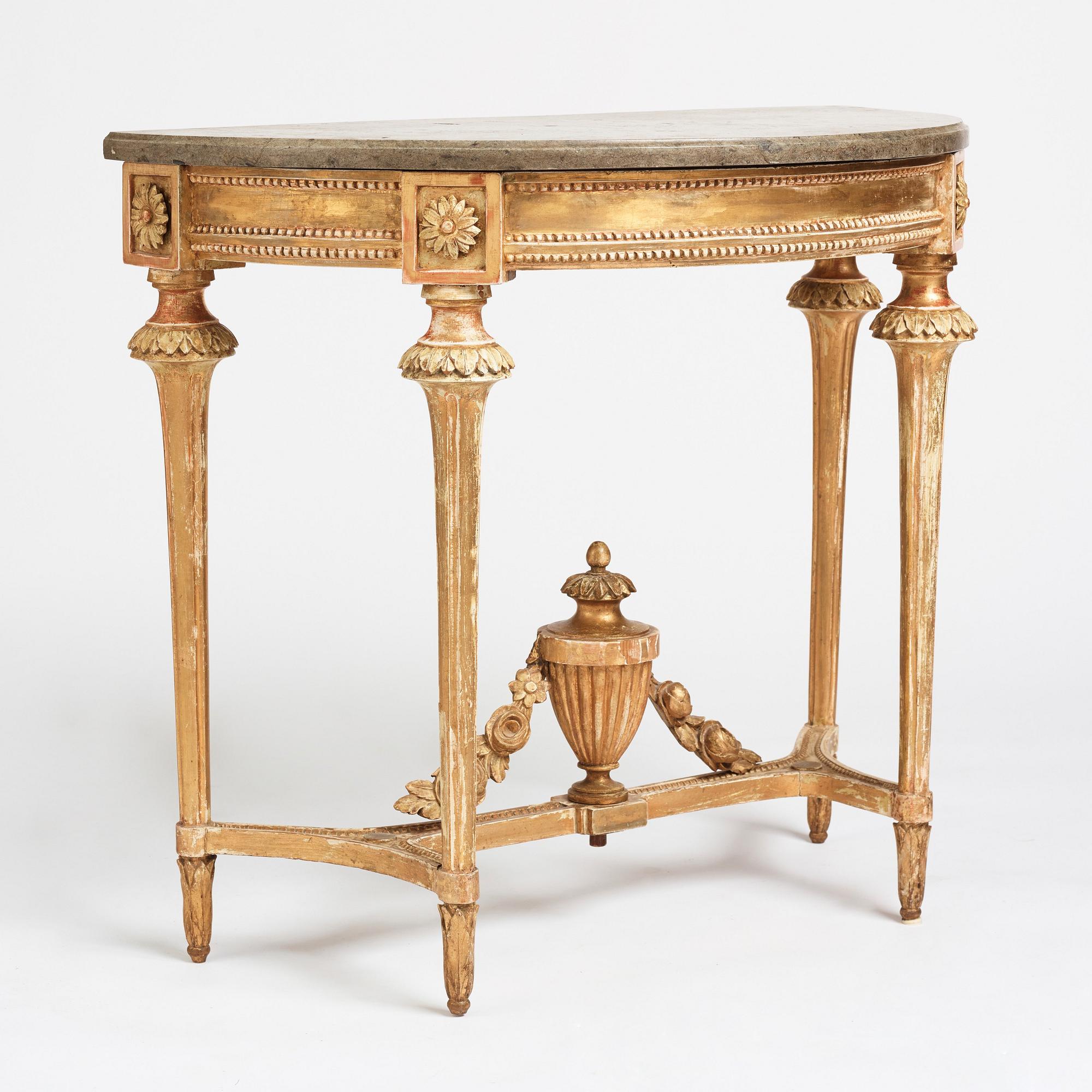 Konsolbord, Stockholmsarbete 1700-talets andra hälft, Gustavianskt.