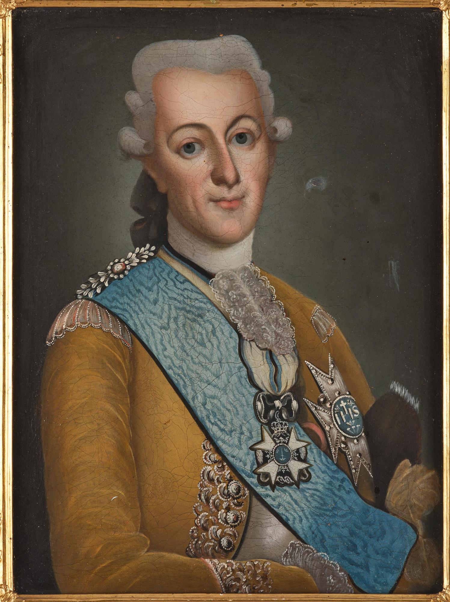 Swedish artist, 18th century, after Alexander Roslin, “Gustav III” (1746–1792) & “Sofia Magdalena” (1746–1813).
